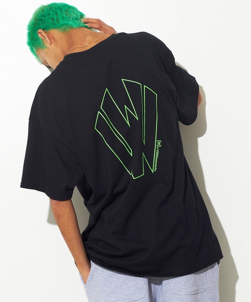 VIRGOwearworks(ヴァルゴウェアワークス)の「Mini-w S/S(Tシャツ/カットソー・メンズ・ブラック×ホワイト/ブラック×グリーン/ホワイト×ブラック・XX-LARGE/LARGE/MEDIUM/X-LARGE)」の3枚目の写真