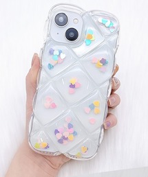 Lace Ladies（レースレディース）の「キルティング風クリアラメシリコンiPhoneカバー（スマホケース/カバー）」