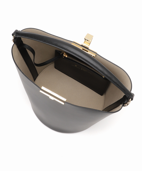 Zanchetti(ザンチェッティ)の「【ZANCHETTI / ザンケッティ】AMLETO BUCKET:バッグ(トートバッグ・レディース・ブラック/ライトグレー・FREE)」の5枚目の写真