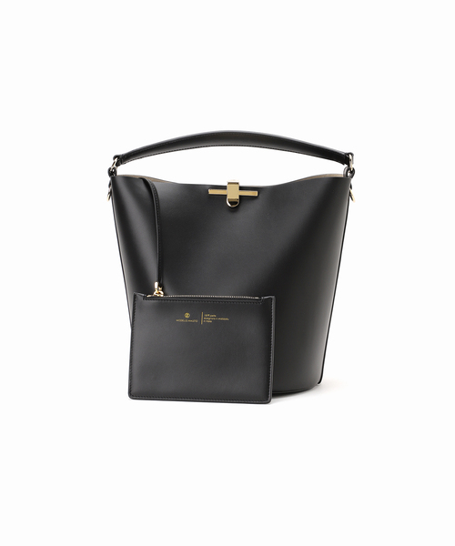 Zanchetti(ザンチェッティ)の「【ZANCHETTI / ザンケッティ】AMLETO BUCKET:バッグ(トートバッグ・レディース・ブラック/ライトグレー・FREE)」の12枚目の写真