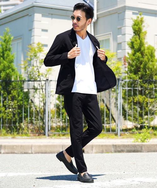 roshell(ロシェル)の「シアサッカー スリムテーラードジャケット(テーラードジャケット・メンズ・グレー/ブラック・LARGE/MEDIUM)」の10枚目の写真