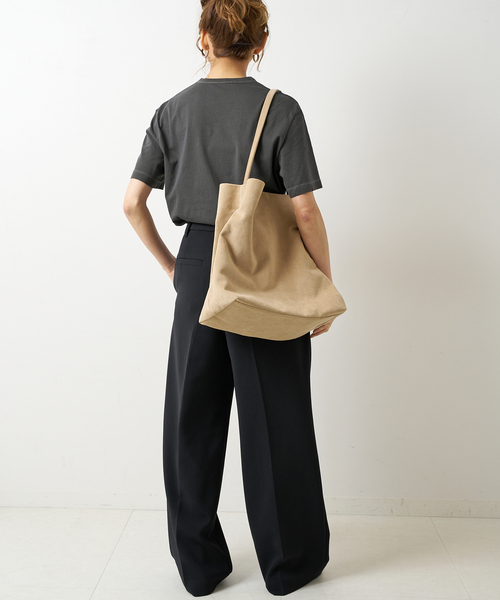 Spick & Span（スピックアンドスパン）の「≪追加≫ダブルクロスツータックパンツ（スラックス・レディース・チャコールグレー/ブラック・36/40/34/38）」の22枚目の写真