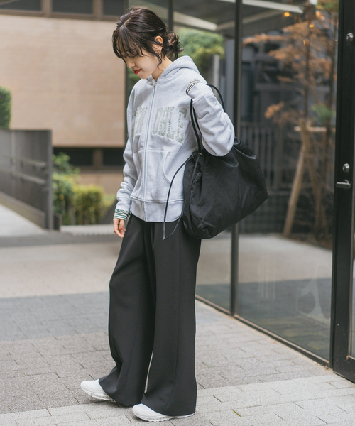 Spick & Span(スピックアンドスパン)の「≪追加≫ダブルクロスツータックパンツ(スラックス・レディース・チャコールグレー/ブラック・36/40/34/38)」の20枚目の写真