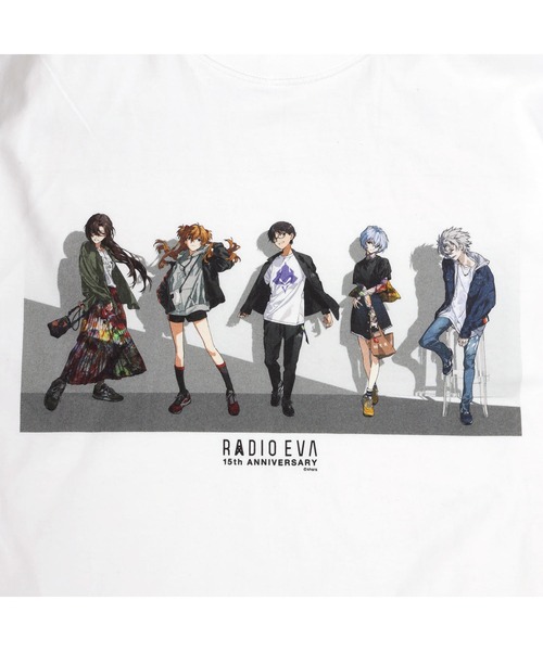 RADIO EVA(ラヂオエヴァ)の「RADIO EVA A185 RADIO EVA Illustration T-Shirt δ(Mai Yoneyama)(Tシャツ/カットソー・メンズ・ホワイト/ブラック・X-LARGE/LARGE/MEDIUM)」の3枚目の写真