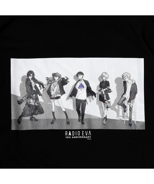 RADIO EVA(ラヂオエヴァ)の「RADIO EVA A185 RADIO EVA Illustration T-Shirt δ(Mai Yoneyama)(Tシャツ/カットソー・メンズ・ホワイト/ブラック・X-LARGE/LARGE/MEDIUM)」の4枚目の写真