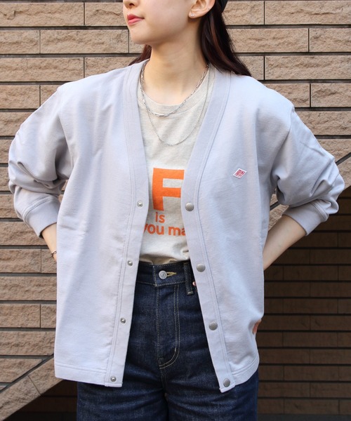 DANTON/ダントン ドットボタンVネックカーディガン DOT BUTTON V-NECK