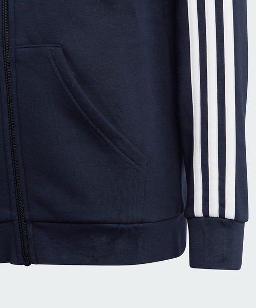 adidas(アディダス)の「エッセンシャルズ スリーストライプス フリース フルジップパーカー / アディダス adidas(パーカー・キッズ・ブラック/ネイビー/パープル・130/140/150/160)」の14枚目の写真