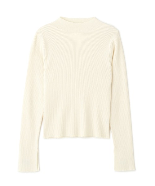 FREE'S MART（フリーズマート）の「◇［洗える］マシンウォッシャブルボトルネックニット（ニット/セーター・レディース・ホワイト/グリーン/ホワイト系その他/ブラック・FREE）」の12枚目の写真