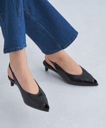 green label relaxing（グリーンレーベルリラクシング）の「ポインテッド オープントゥ（4cmヒール）（パンプス）」