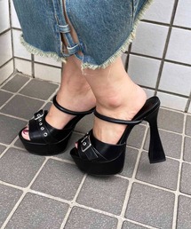 SPIRALGIRL | バックルデザインオープントゥサンダル(サンダル)