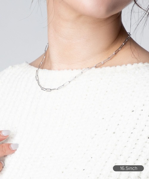 TOM WOOD（トムウッド）の「TOM WOOD Box Chain トムウッド ボックス チェーン スターリングシルバー 925 ネックレス（ネックレス・レディース・シルバー・42cm/52cm）」の8枚目の写真