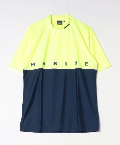 muta marine golf（ムータマリン ゴルフ）の「クールタッチ モックネックTシャツ（Tシャツ/カットソー・メンズ・ホワイト/イエロー系その他/ピンク系その他・5/6/7/8/4/0）」の2枚目の写真