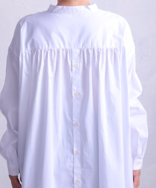COCO WALK（ココウォーク）の「COCOWALK:C+H :Long Shirts/ロングシャツ（シャツワンピース・レディース・ホワイト/ネイビー/ピンク/ブルー・FREE）」の16枚目の写真