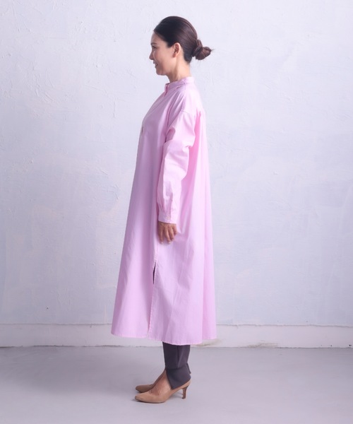 COCO WALK（ココウォーク）の「COCOWALK:C+H :Long Shirts/ロングシャツ（シャツワンピース・レディース・ホワイト/ネイビー/ピンク/ブルー・FREE）」の19枚目の写真