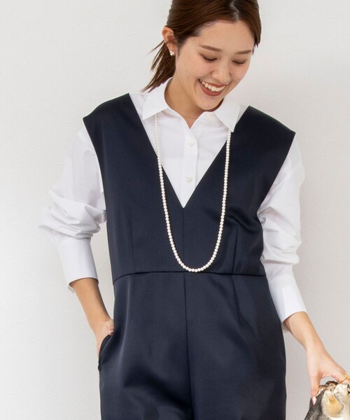 NOLLEY’S(ノーリーズ)の「愛され ベーシックシャツ(シャツ/ブラウス・レディース・ホワイト/ホワイト系その他4/ミント/インディゴブルー・38/36)」の9枚目の写真