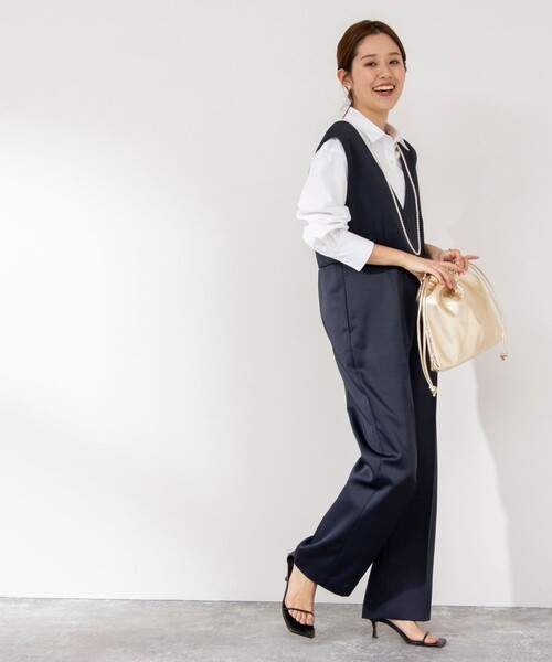 NOLLEY’S(ノーリーズ)の「愛され ベーシックシャツ(シャツ/ブラウス・レディース・ホワイト/ホワイト系その他4/ミント/インディゴブルー・38/36)」の11枚目の写真
