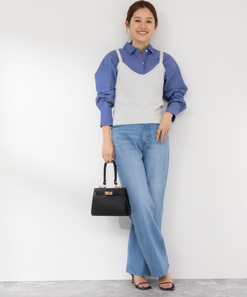 NOLLEY’S(ノーリーズ)の「愛され ベーシックシャツ(シャツ/ブラウス・レディース・ホワイト/ホワイト系その他4/ミント/インディゴブルー・38/36)」の16枚目の写真