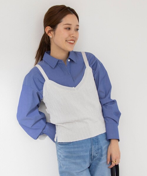 NOLLEY’S(ノーリーズ)の「愛され ベーシックシャツ(シャツ/ブラウス・レディース・ホワイト/ホワイト系その他4/ミント/インディゴブルー・38/36)」の20枚目の写真