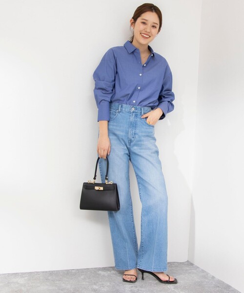 NOLLEY’S(ノーリーズ)の「愛され ベーシックシャツ(シャツ/ブラウス・レディース・ホワイト/ホワイト系その他4/ミント/インディゴブルー・38/36)」の21枚目の写真
