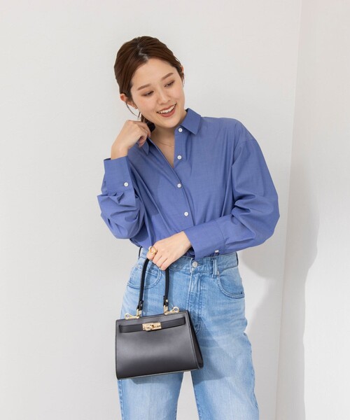 NOLLEY’S(ノーリーズ)の「愛され ベーシックシャツ(シャツ/ブラウス・レディース・ホワイト/ホワイト系その他4/ミント/インディゴブルー・38/36)」の22枚目の写真