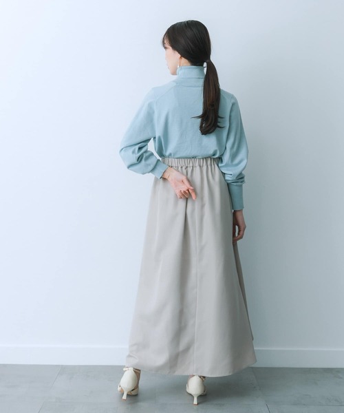 HEYUMM（ヘユム）の「シアープリーツレイヤードスカート（スカート・レディース・ライトベージュ/ラベンダー/チャコールグレー・SMALL/MEDIUM）」の8枚目の写真