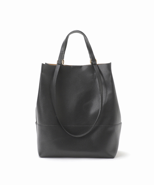 La TOTALITE（ラトータリテ）の「【VIOLAd’ORO/ヴィオラドーロ】WフェイスレザートートBAG（トートバッグ・レディース・アイボリー/ブラック・FREE）」の11枚目の写真