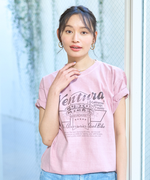 tシャツ GOOD ROCK SPEED / グッドロックスピード 別注lettered L/S Tシャツ レディース GOOD ROCK SPEED／グッドロックスピード】別注ロゴTEE（Tシャツ