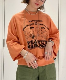 Right-on | 【PEANUTS】ピーナッツ7分スウェット(Tシャツ/カットソー)