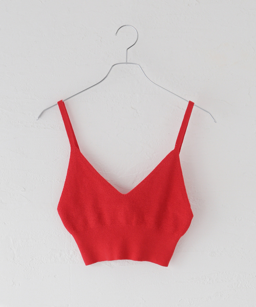 セール】【 WANDERUNG/ワンデルング】12GG camisole bra:ニット 