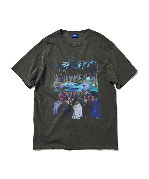 LFYT(エルエフワイティー)の「LFYT × LibeRty Doggs リバティドッグス RAP TEE / LE230153(Tシャツ/カットソー・メンズ・スミクロ・L/XL/M)」の1枚目の写真