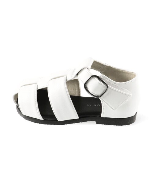 BRANSHES(ブランシェス)の「合皮グルカサンダル(サンダル・キッズ・ブラック/オフホワイト・18.0cm/19.0cm/17.0cm/16.0cm/20.0cm)」の5枚目の写真