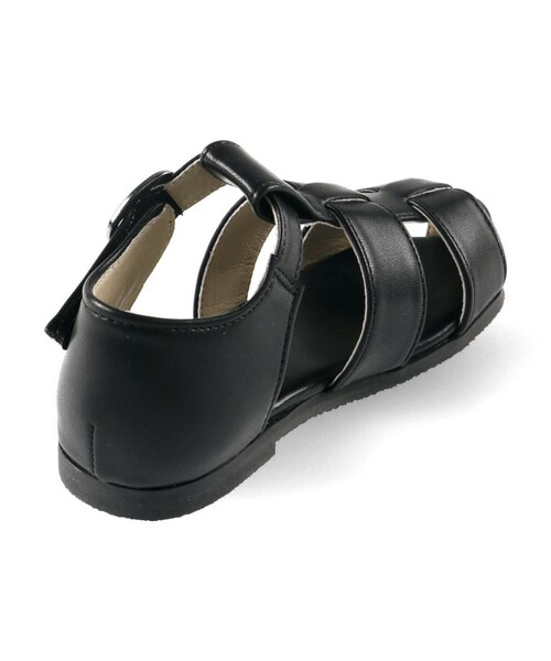 BRANSHES(ブランシェス)の「合皮グルカサンダル(サンダル・キッズ・ブラック/オフホワイト・18.0cm/19.0cm/17.0cm/16.0cm/20.0cm)」の9枚目の写真
