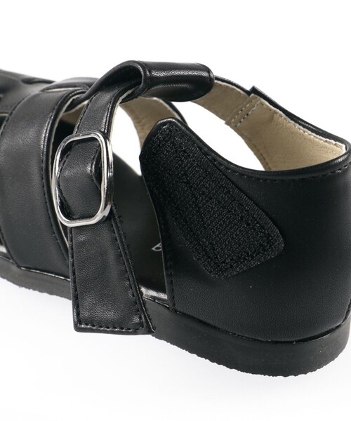 BRANSHES(ブランシェス)の「合皮グルカサンダル(サンダル・キッズ・ブラック/オフホワイト・18.0cm/19.0cm/17.0cm/16.0cm/20.0cm)」の12枚目の写真