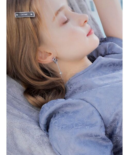 EATME（イートミー）の「EMストーンピアス（ピアス（両耳用）・レディース・シルバー・FREE）」の3枚目の写真