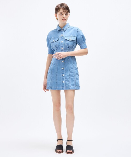 DEICY(デイシー)の「デニムミニワンピース(ワンピース・レディース・ネイビー/ライトインディゴブルー/サックスブルー・0/1)」の20枚目の写真
