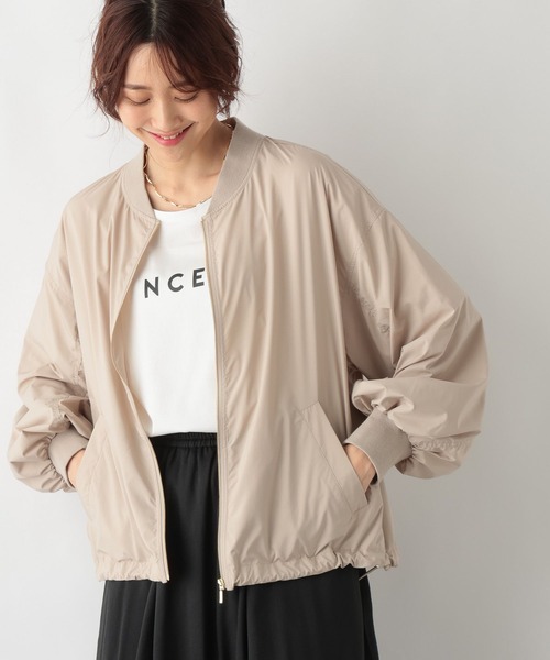 GLOBAL WORK（グローバルワーク）の「エアかる撥水MA-1/986438（MA-1・レディース・カーキ/アイボリー/ベージュ・SHORT/REGULAR）」の14枚目の写真