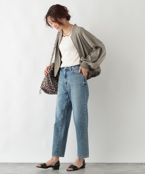 GLOBAL WORK（グローバルワーク）の「エアかる撥水MA-1/986438（MA-1・レディース・カーキ/アイボリー/ベージュ・SHORT/REGULAR）」の18枚目の写真