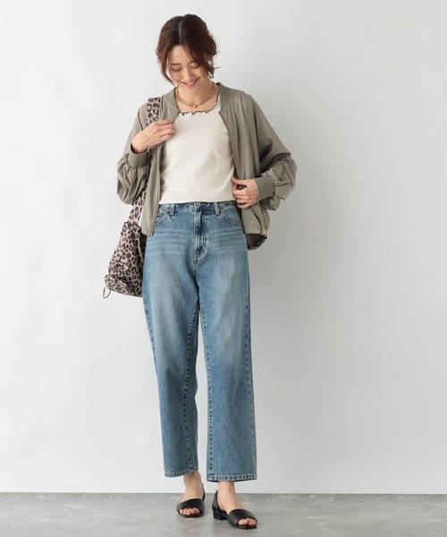 GLOBAL WORK（グローバルワーク）の「エアかる撥水MA-1/986438（MA-1・レディース・カーキ/アイボリー/ベージュ・SHORT/REGULAR）」の19枚目の写真