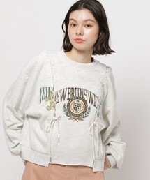 niko and... | レースアッププリントプルオーバー(Tシャツ/カットソー)