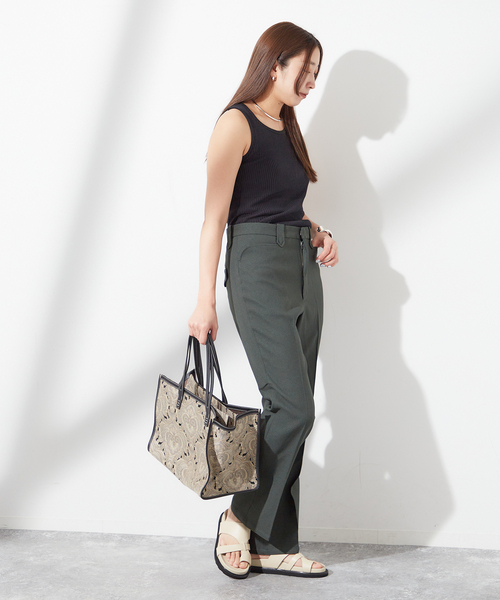 journal standard L'essage（ジャーナルスタンダードレサージュ）の「【TanC TOKYO/タンクトウキョウ】SKIN TOP：タンクトップ（タンクトップ・レディース・ブラック/ホワイト/アイボリー・FREE）」の6枚目の写真