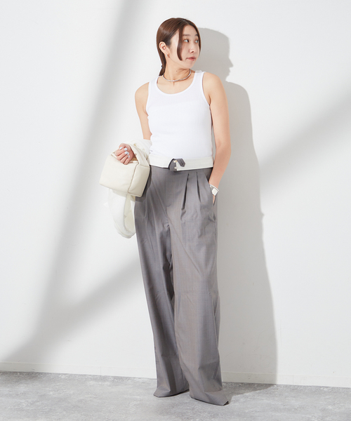journal standard L'essage（ジャーナルスタンダードレサージュ）の「【TanC TOKYO/タンクトウキョウ】SKIN TOP：タンクトップ（タンクトップ・レディース・ブラック/ホワイト/アイボリー・FREE）」の11枚目の写真