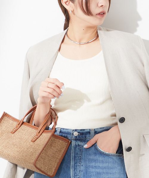 journal standard L'essage（ジャーナルスタンダードレサージュ）の「【TanC TOKYO/タンクトウキョウ】SKIN TOP：タンクトップ（タンクトップ・レディース・ブラック/ホワイト/アイボリー・FREE）」の17枚目の写真