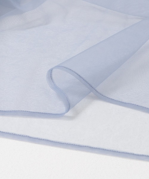 KBF（ケイビーエフ）の「ボリュームスリーブチュールプルオーバー（シャツ/ブラウス・レディース・グレー/ブルー/ブラック・ONE）」の14枚目の写真