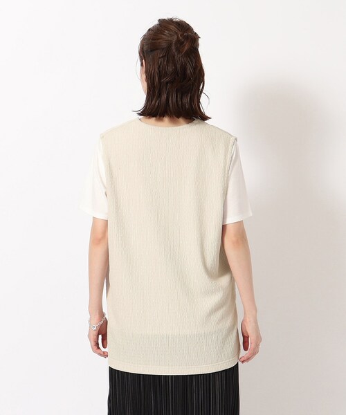 SHOO・LA・RUE(シューラルー)の「◆【洗える/2点セット】さらさらVネックベスト+Tシャツ(その他トップス・レディース・ライトグレー/グリーン/ブラック/ライトブルー・02/03/04)」の19枚目の写真