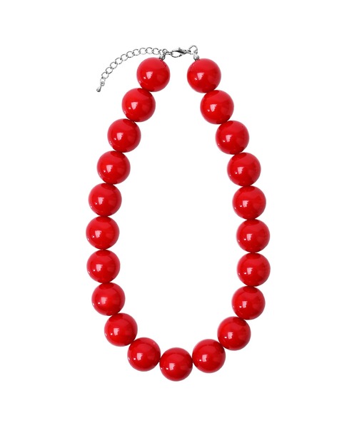 Narcissus（ナルシス）の「【Narcissus】ボールネックレス（ネックレス・レディース・ホワイト/レッド/ブラック・SMALL）」の3枚目の写真