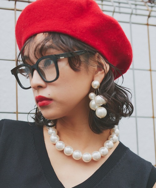 Narcissus（ナルシス）の「【Narcissus】ボールネックレス（ネックレス・レディース・ホワイト/レッド/ブラック・SMALL）」の4枚目の写真