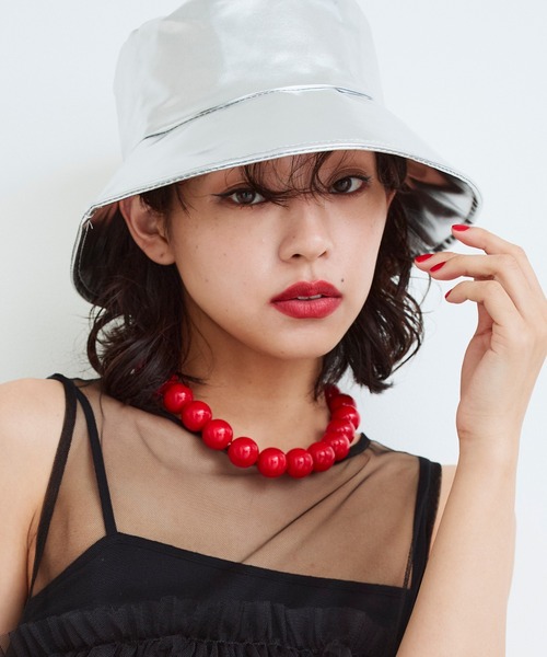 Narcissus（ナルシス）の「【Narcissus】ボールネックレス（ネックレス・レディース・ホワイト/レッド/ブラック・SMALL）」の7枚目の写真