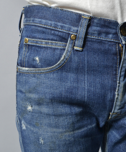 Lee（リー）の「LEE×AMERICAN RAG CIE 別注クラッシュデニムパンツ/111-LEJ-LB-0007-936（デニムパンツ・メンズ・インディゴブルー・32/30/29/31/28）」の5枚目の写真
