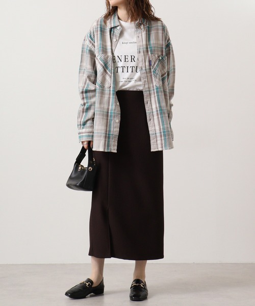GERRY(ジェリー)の「GERRY ヘビーツイル チェック 長袖 シャツ(シャツ/ブラウス・メンズ・ベージュ/チャコール・L/M/LL)」の18枚目の写真