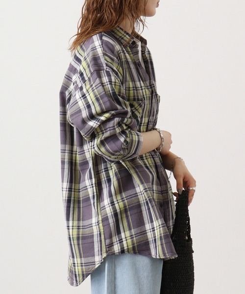 GERRY(ジェリー)の「GERRY ヘビーツイル チェック 長袖 シャツ(シャツ/ブラウス・メンズ・ベージュ/チャコール・L/M/LL)」の11枚目の写真